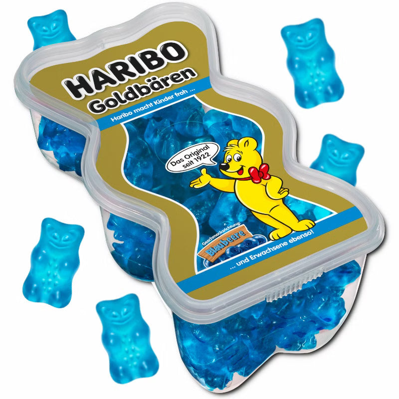 Haribo Haribo Goldbären Blaubeere, Fruchtgummi, 450g Dose