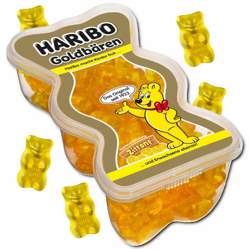 Haribo Haribo Goldbären Zitrone, Fruchtgummi, 450g Dose
