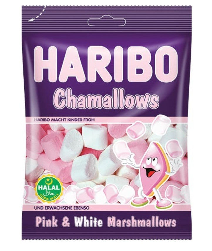 Haribo Haribo HALAL Chamallows/Pembe Beyaz 70g