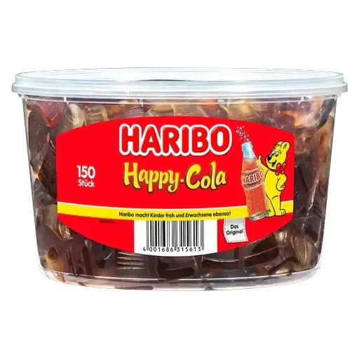 Haribo Haribo Happy Cola 150 Stück in der Dose candytoys.ch Switzerland