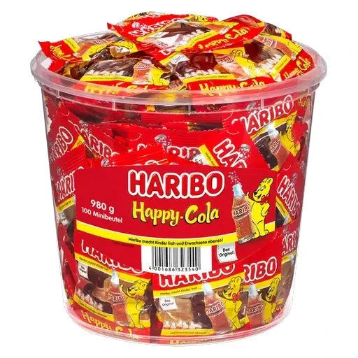 Haribo Haribo Happy Cola Minis 100 Stück in der Dose candytoys.ch Switzerland