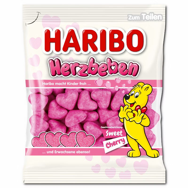Haribo Haribo Herzbeben, Schaumzucker, 160g Beutel