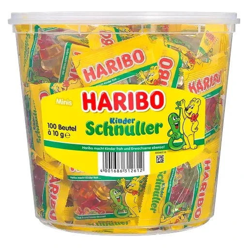 Haribo Haribo Kinder Schnuller Minis 100 Stück in der Dose candytoys.ch Switzerland