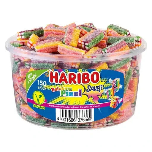 Haribo Haribo Rainbow Pixel 150 Stück in der Dose candytoys.ch Switzerland