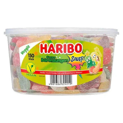Haribo Haribo Saure Bärenzungen 150 Stück in der Dose candytoys.ch Switzerland