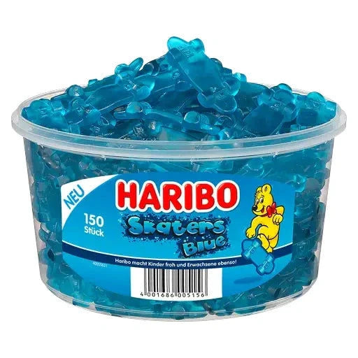 Haribo Haribo Skaters Blue 150 Stück in der Dose candytoys.ch Switzerland
