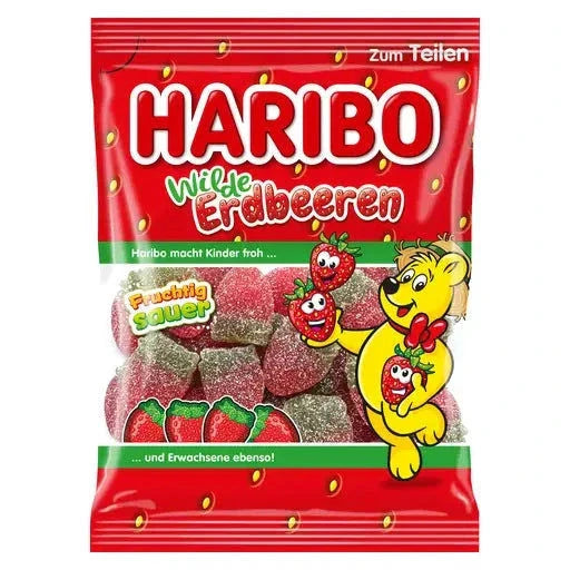 Haribo Haribo Wilde Erdbeeren 175g im Beutel candytoys.ch Switzerland