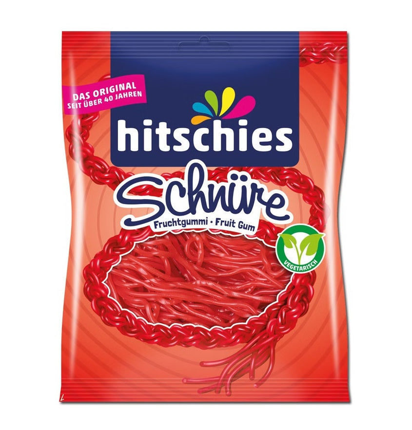 hitschies Hitschies Erdbeere Schnüre, Fruchtgummi, 1 Beutel je 125g candytoys.ch Switzerland