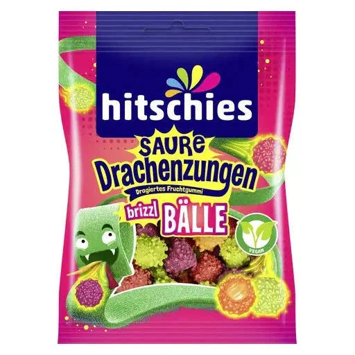 hitschies hitschies Saure Drachenzungen Brizzl Bälle 100g im Beutel candytoys.ch Switzerland