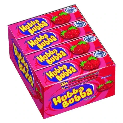 Hubba Bubba Hubba Bubba Strawberry Erdbeere, 20 x 5er Pack