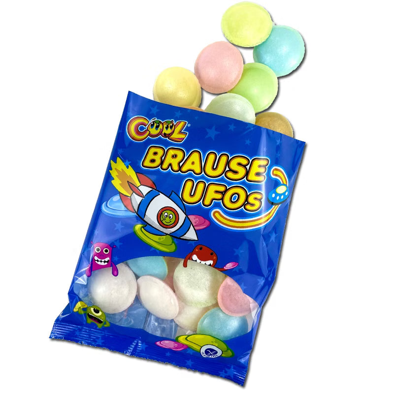 International Sweet Trading ek Saure Brause Ufos, 1 Beutel à 39g