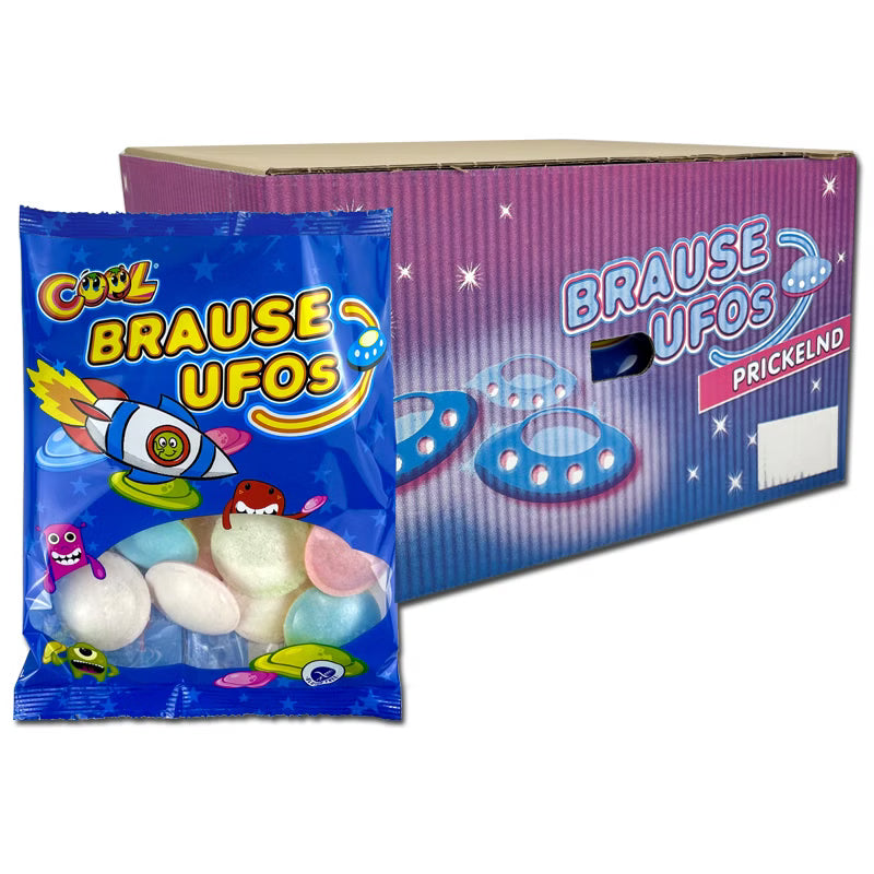 International Sweet Trading ek Saure Brause Ufos, 1 Beutel à 39g