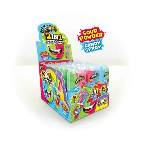 Johny Bee Johny Bee 2in1 Spray & Powder 24 Stück im Karton candytoys.ch Switzerland