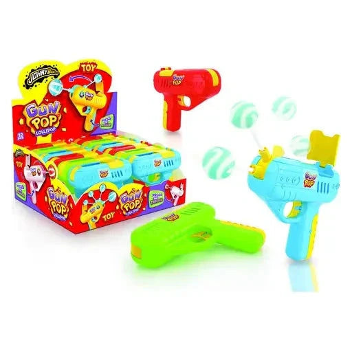 Johny Bee Johny Bee Gun Pop Lollipop 12 Stück im Karton candytoys.ch Switzerland