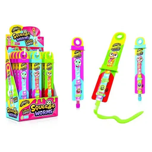 Johny Bee Johny Bee Squeeze Worms 30 Stück im Karton candytoys.ch Switzerland