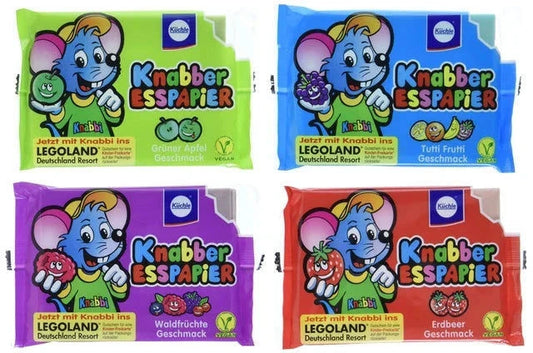 Küchle Knabber Esspapier 4er Pack (4 x 24 g) - Knuspriger Snackgenuss