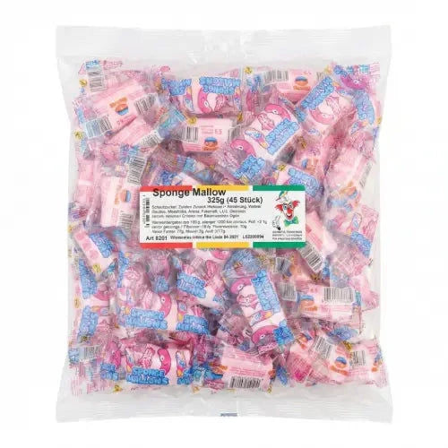 Karamelle Freddie GmbH Schaumzucker-Sponge-Mallow, einzeln verpackt, 50 Stück im Beutel