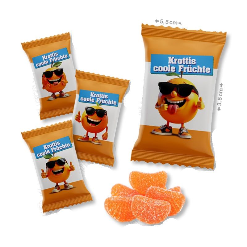 Krottis 100 x "Krottis Coole Früchte" je 4,5 g