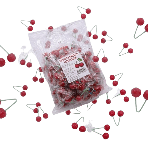 Krottis 50 x Kirschlollis – Süße Zwillingskirschen, einzeln verpackt