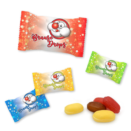 Krottis Brause Bonbon Drops, 1kg, ca. 300 Stück MHD: 09.10.2027