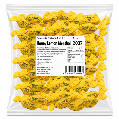 Krottis Honig-Zitronen-Menthol Bonbons 1kg - Zuckerfrei, Erfrischend candytoys.ch Switzerland