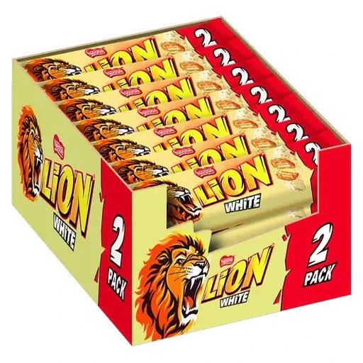 Lion Lion White 2 Pack 28x60g im Karton candytoys.ch Switzerland