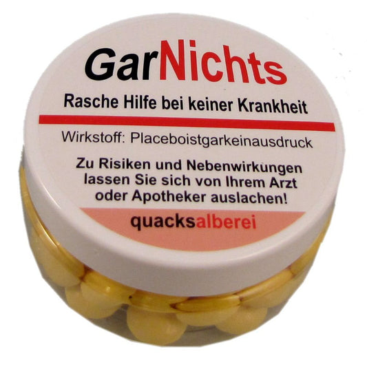 LUSTIGE PILLE "GARNICHTS"