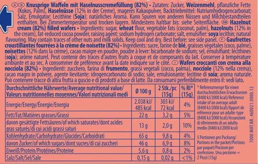 Manner Neapolitaner Waffeln 75 g - Knusprig, Schokoladig, Vielseitig