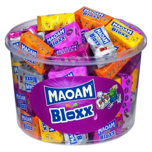 Maoam Haribo Bloxx 50 Stück in der Dose candytoys.ch Switzerland