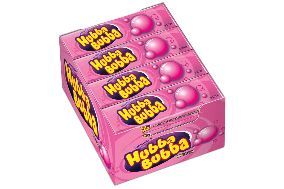 Mars GmbH Hubba Bubba Fancy Fruit Kaugummi, 20 x 5 er Pack, fruchtiger Genuss