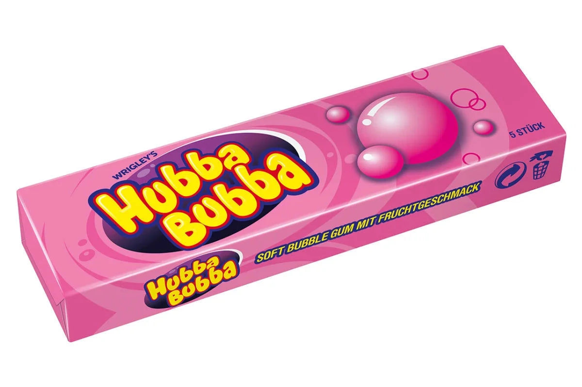 Mars GmbH Hubba Bubba Fancy Fruit Kaugummi, 20 x 5 er Pack, fruchtiger Genuss