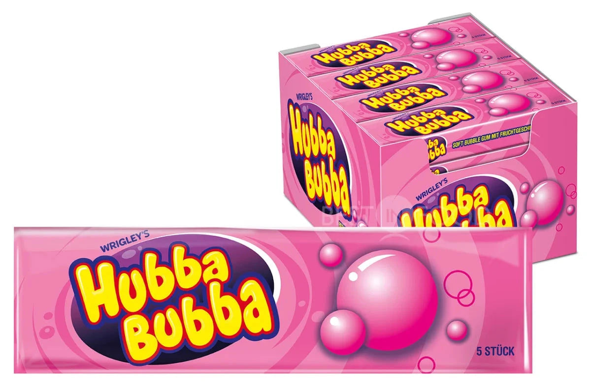 Mars GmbH Hubba Bubba Fancy Fruit Kaugummi, 20 x 5 er Pack, fruchtiger Genuss