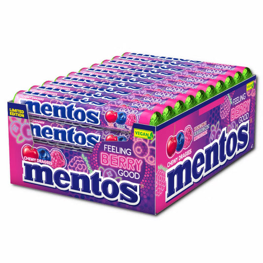 Mentos Feeling Berry Good Kaubonbon Rolle, 40 Stück