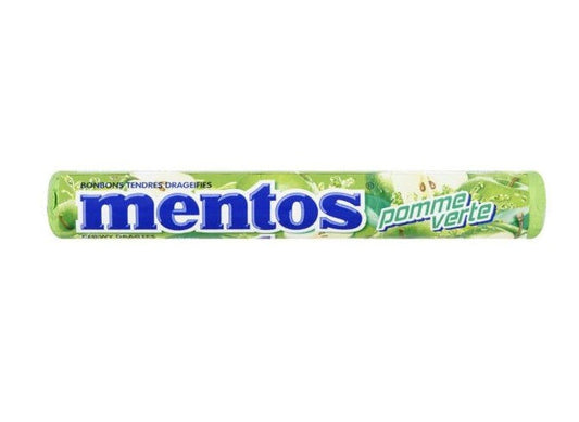 Mentos Grüner Apfel Mentos Rollen - 1 x 37,5 g Fruchtige Süßigkeit