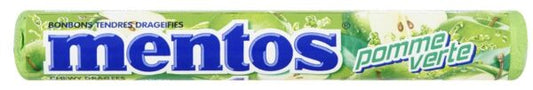 Mentos Grüner Apfel Mentos Rollen - 1 x 37,5 g Fruchtige Süßigkeit