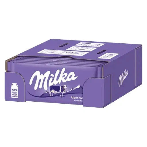 Milka Milka Alpenmilch 24x100g im Karton candytoys.ch Switzerland