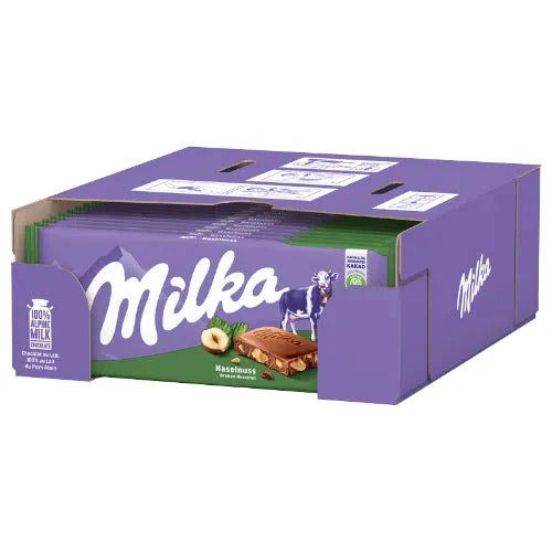 Milka Milka Haselnuss 24x90g candytoys.ch Switzerland