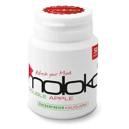 Moloko Moloko Kaugummi Doppel Apfel 6x50 Dragees candytoys.ch Switzerland