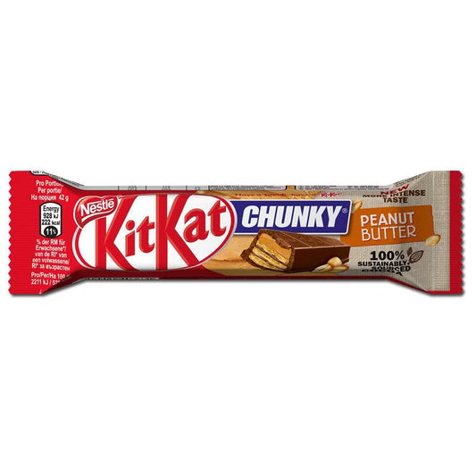 Nestle KitKat Chunky Erdnussbutter, 1 Riegel, knusprig und cremig candytoys.ch Switzerland
