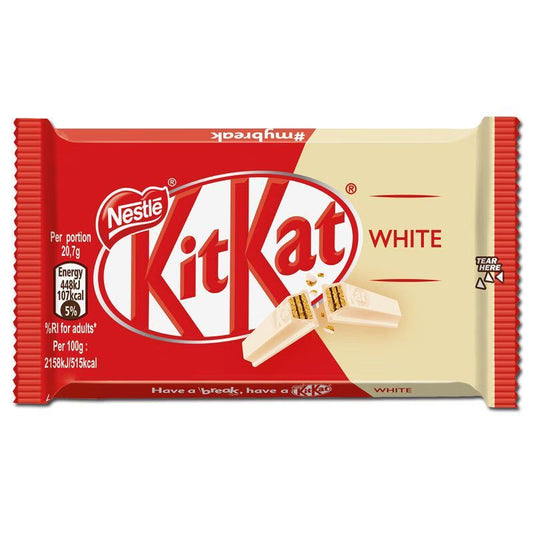 Nestle KitKat White Riegel Schokolade, 1 Stück, cremig und knusprig