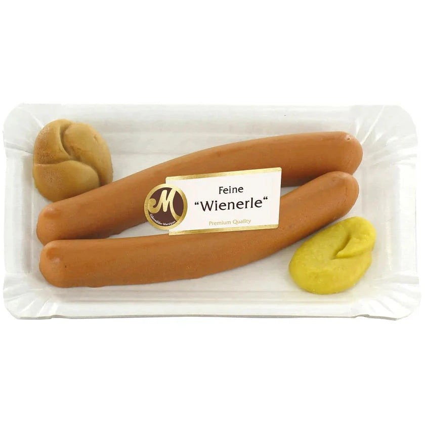 Odenwälder Marzipankonditorei GmbH Marzipan Wiener Würstchen 125g - Feine Marzipan-Spezialität