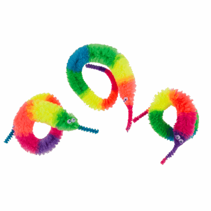 OOTB Magischer Regenbogenwurm, ca. 22 cm, interaktiv und leuchtend