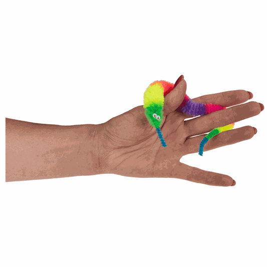 OOTB Magischer Regenbogenwurm, ca. 22 cm, interaktiv und leuchtend