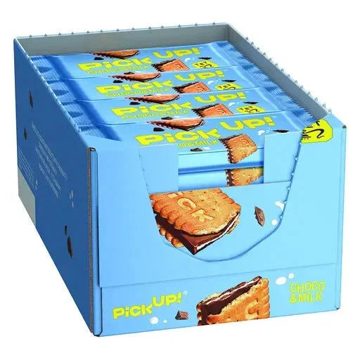 Pick Up! PICK UP! Choco& Milk 24x28g im Karton candytoys.ch Switzerland