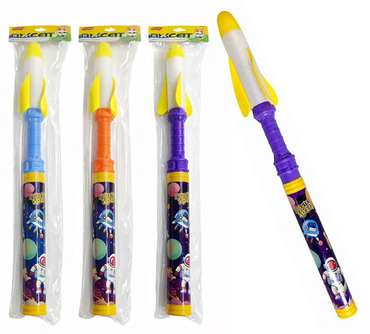 PL 3-farbige Rakete, sortiert, ca. 61 cm, ideal für Outdoor-Spaß