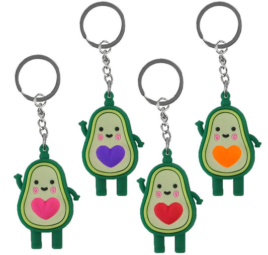 PL Avocado an Schlüsselanhänger 4 Farben sortiert ca 6cm