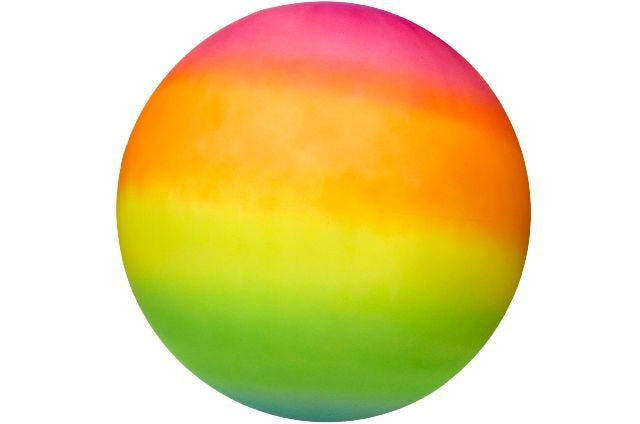 PL Ball Jumbo in Regenbogenfarben ca 40 cm candytoys.ch Switzerland