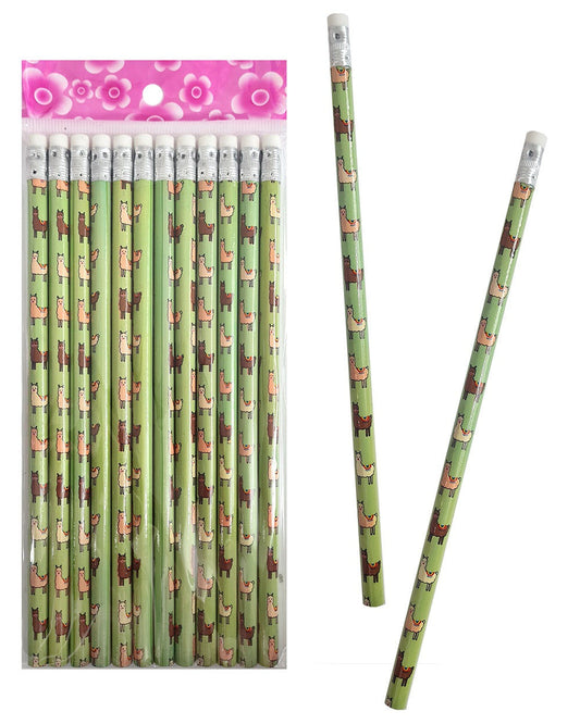 PL Bleistift Alpaka Lama mit Radiergummi ca 19cm candytoys.ch Switzerland