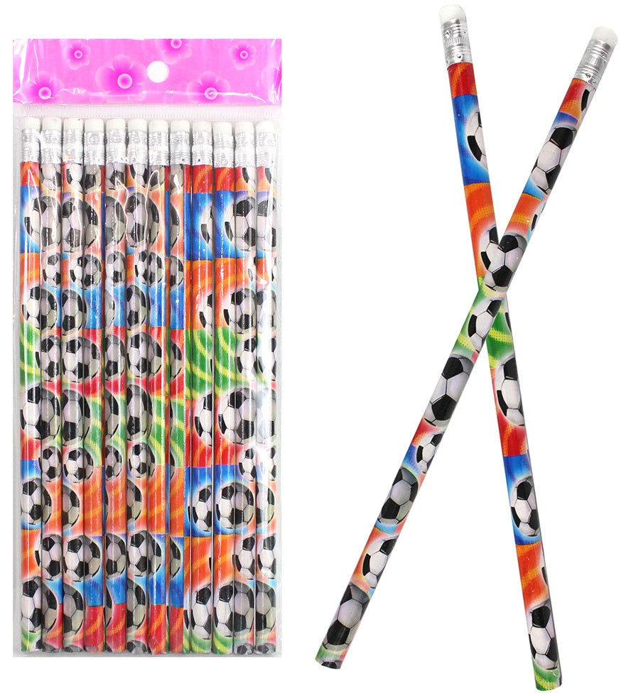 PL Bleistift Fußball mit Radiergummi ca 19cm candytoys.ch Switzerland