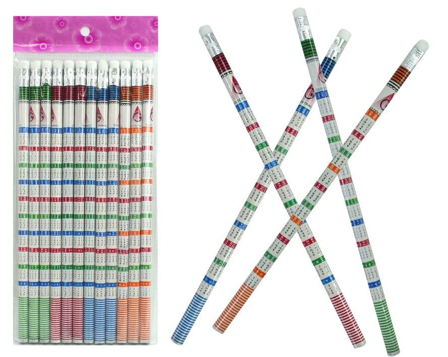 PL Bleistift Rechenbleistift mit Radiergummi ca 19cm